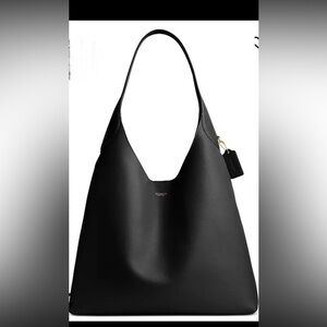 Coach Black Leather Hobo Bag